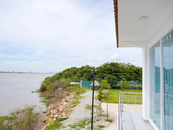 riverside land and villa for sale
