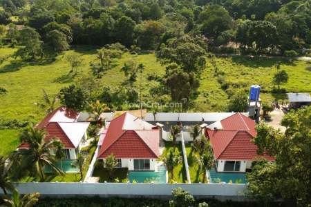 Modern 4-bedroom villa for sale in Kep province, next to mountain, nice landscape