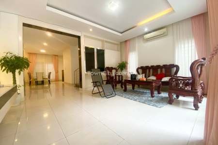 Furnished Twin Villa for rent in borey peng huoth, near steung mean chey supermarket, phnom penh