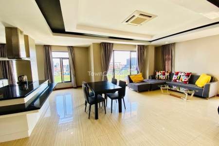 Modern 4-Bedroom Penthouse apartment for rent in phsar deum thkov