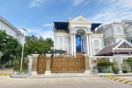 luxurious single villa for rent in borey vimean phnom penh